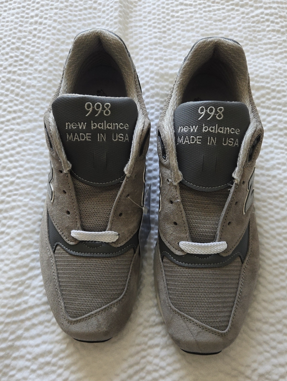 New Balance 998 Men 11 Made In USA Gray Suede   And Mesh Sneakers 042026 - Picture 2 of 10